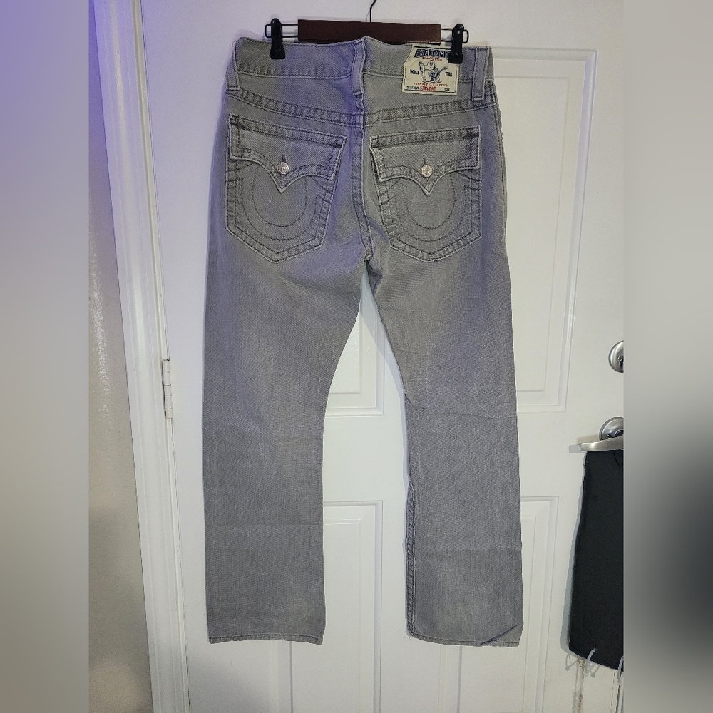 True Religion Light Gray Jeans - Straight